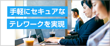 手軽にセキュアなテレワークを実現