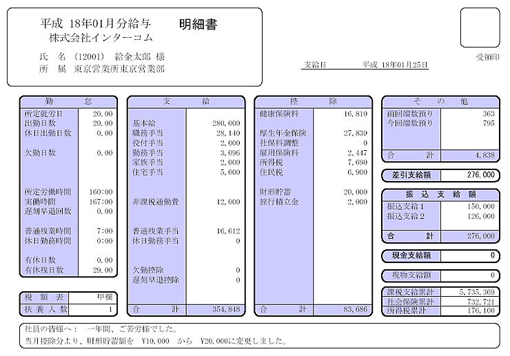 信頼】 弥生給与純正伝票 給与明細書ページプリンタ用紙 200029